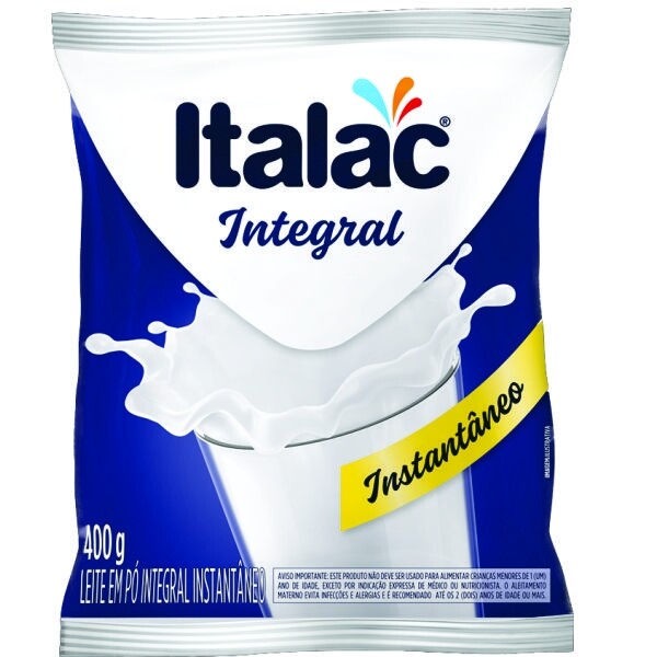 Leite em Pó Integral Italac - Sache 400g